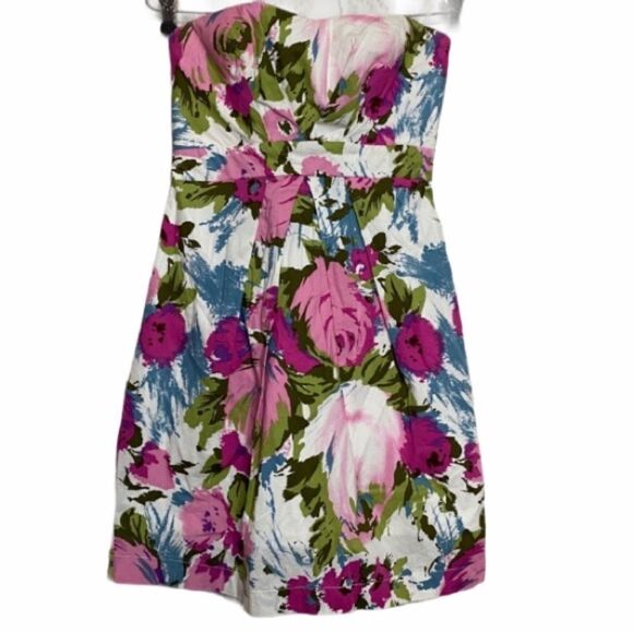 Forever 21 Strapless Floral Mini Dress‎ - Picture 1 of 9